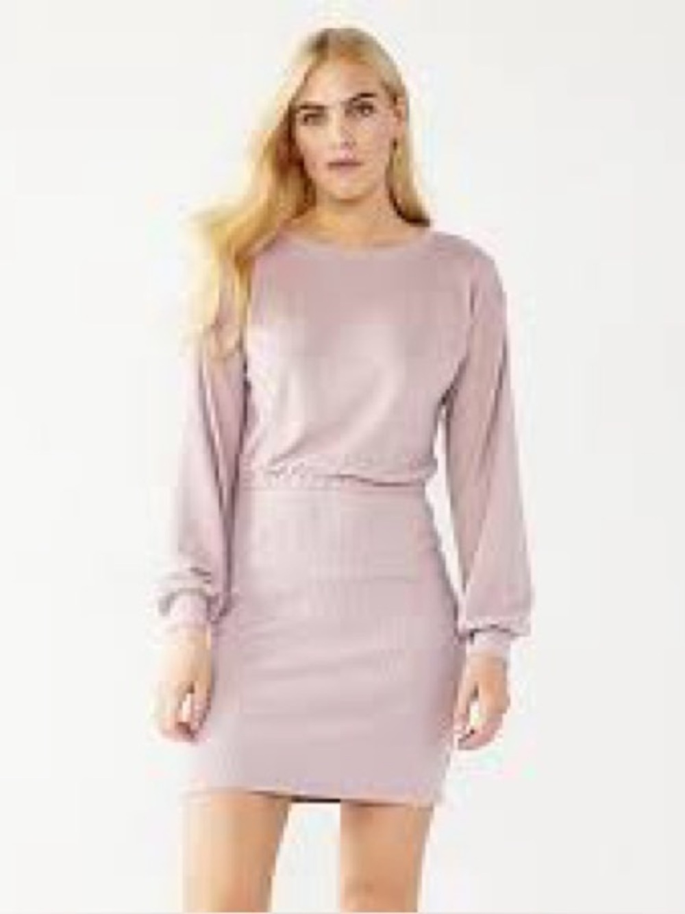 Nine West Dusty Rose Knit Crewneck Top